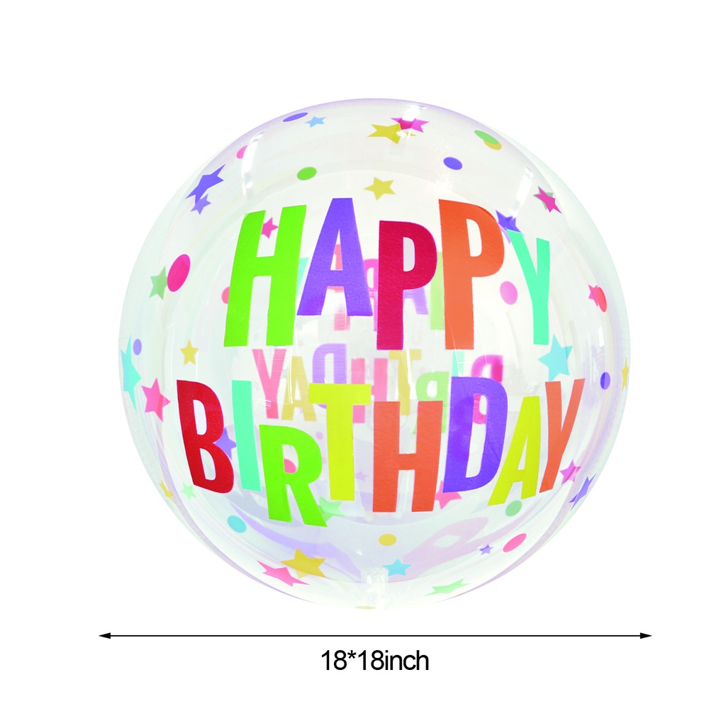 Globo Orbz Crystal Happy Birthday C/1