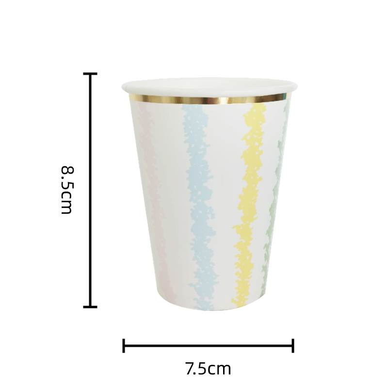 Vaso 12oz HBD Color Pastel C/10
