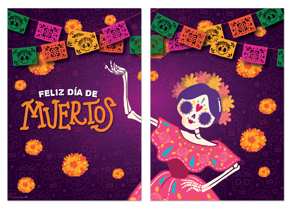 Photo Banner Dia De Muertos C/1