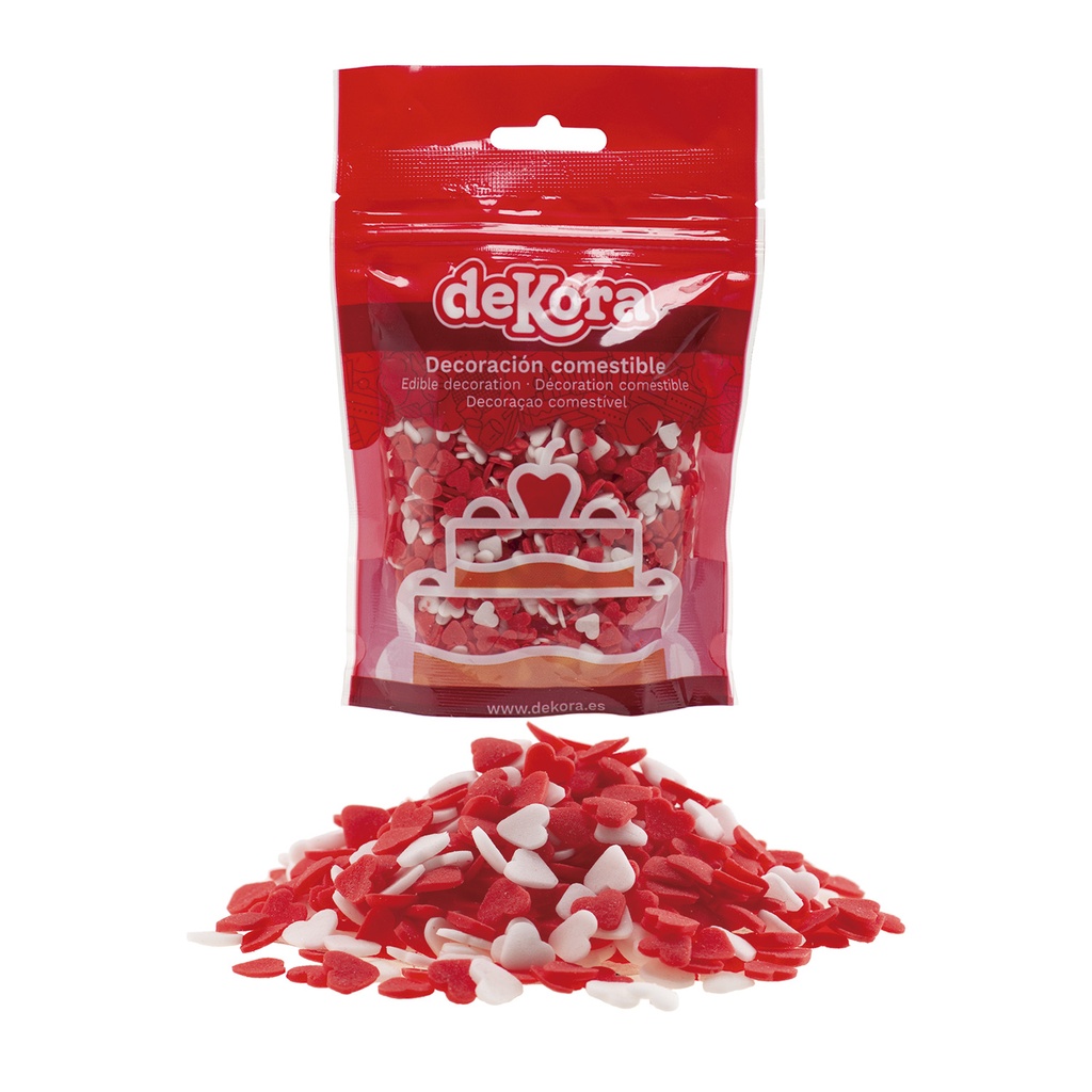 Confeti Azúcar Corazones 100g