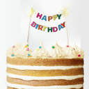 Cake Topper Happy Birthday Colores C/1