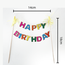 Cake Topper Happy Birthday Colores C/1