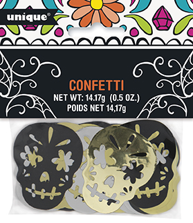 Confetti Day Of The Dead Skull 14.1 g