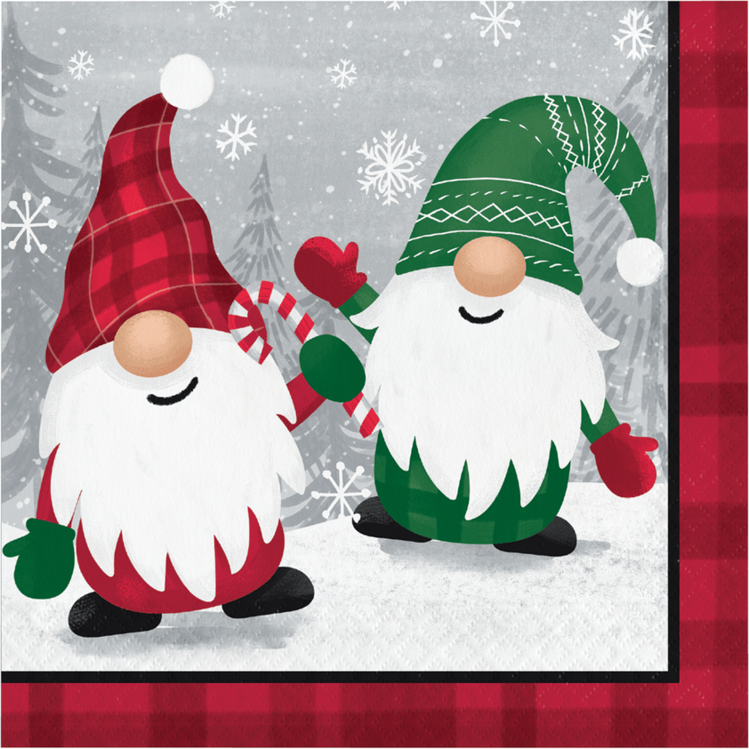 Servilleta G Holiday Gnomes C/16
