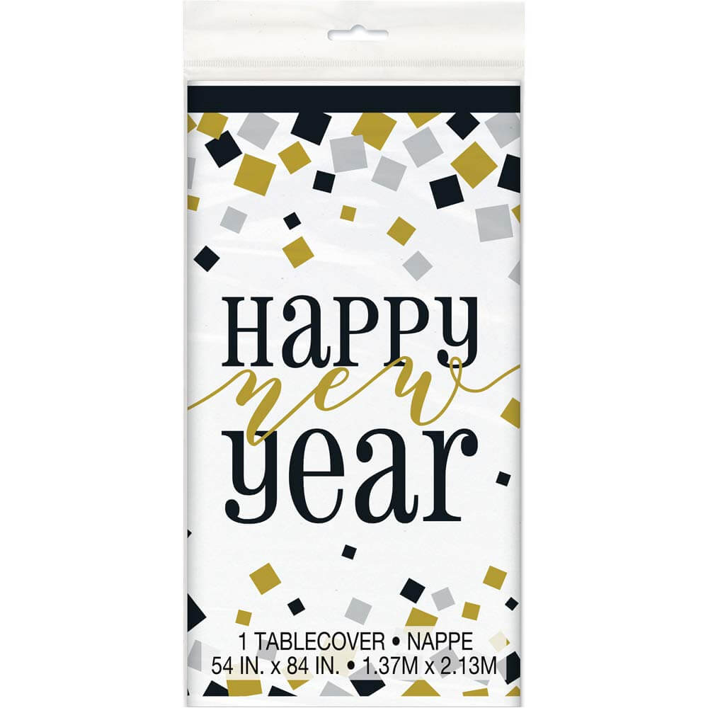 Mantel HNY Square Confeti C/1