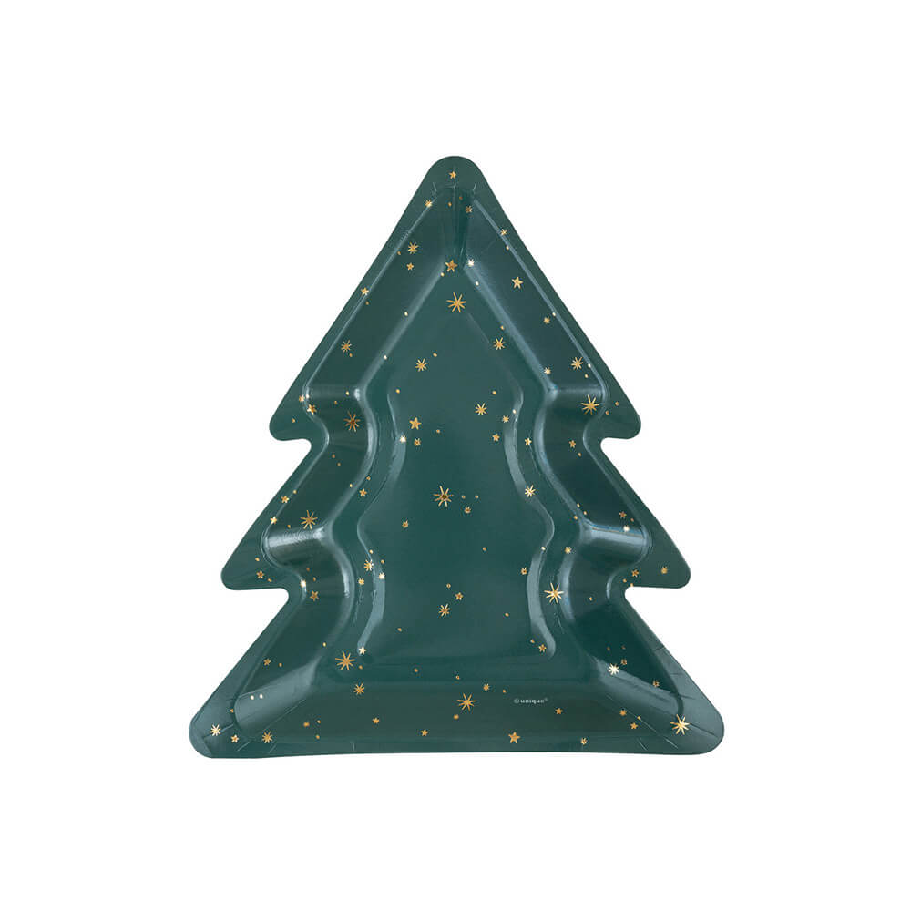 Plato 8.5" Arbol Christmas Tree C/8