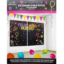 Año Nuevo Neon Photo Banner C/1