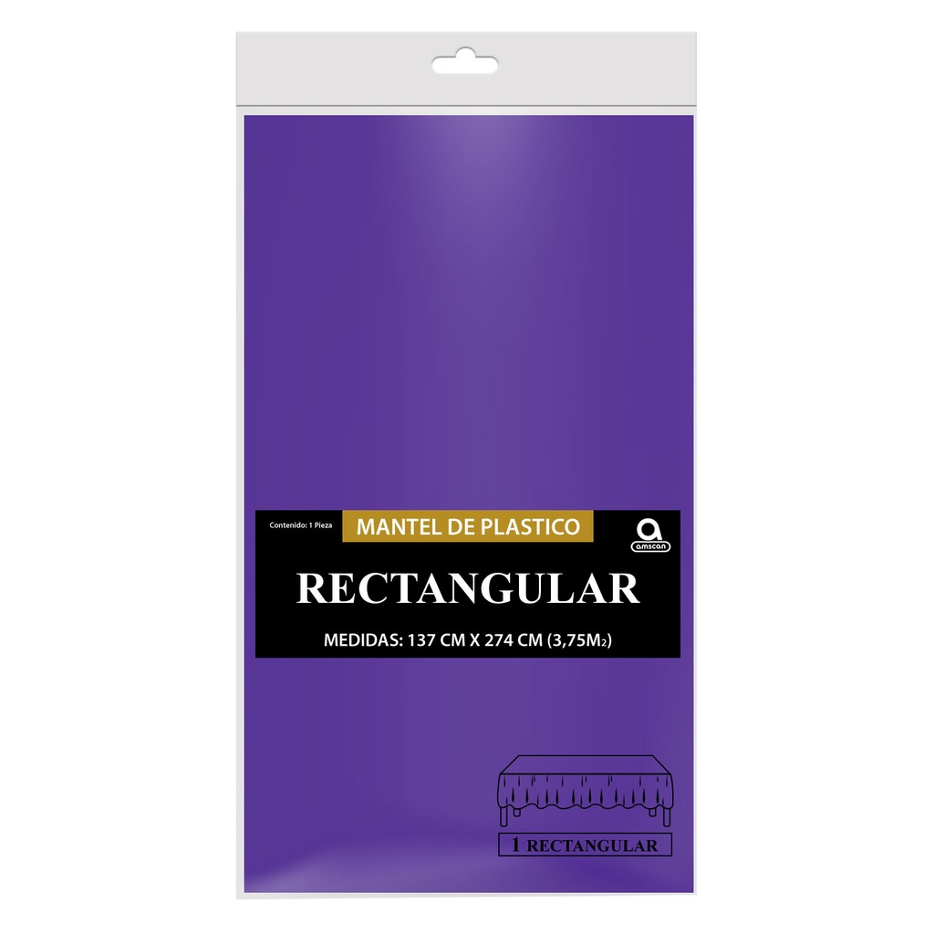 Mantel Rectangular Morado C/1