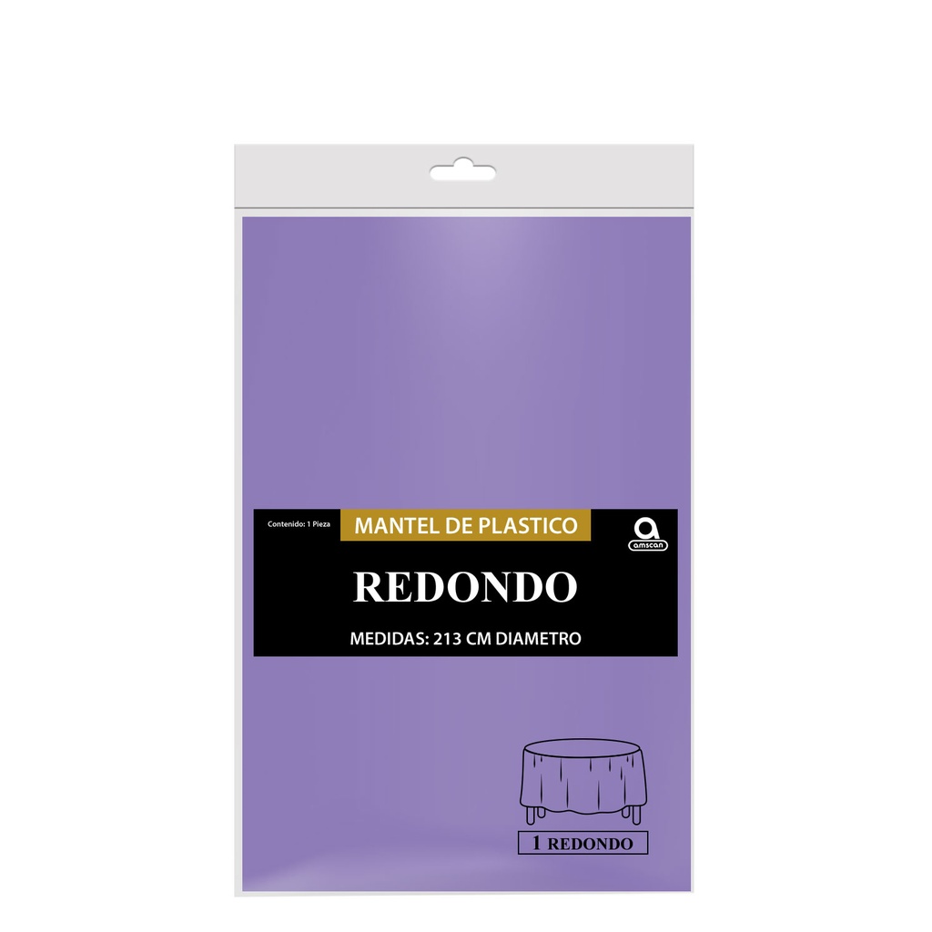 Mantel Redondo Lavanda C/1