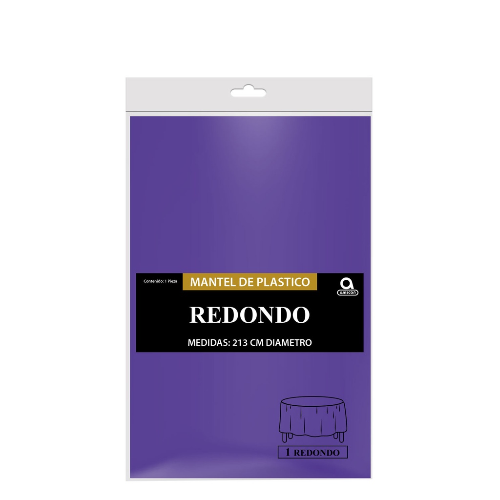 Mantel Redondo Morado C/1