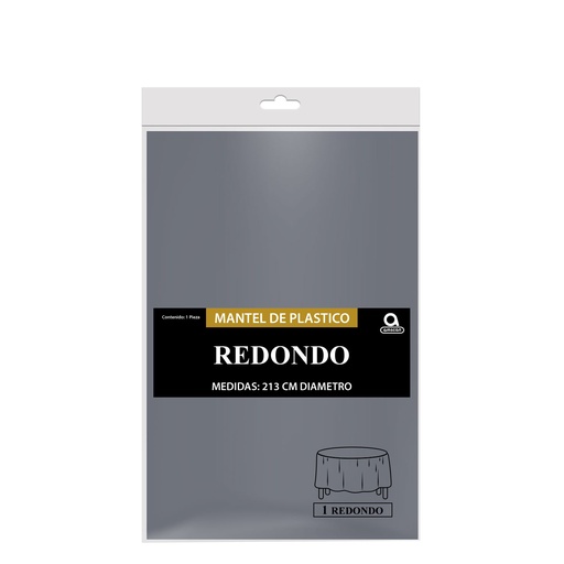 Mantel Redondo Plata C/1