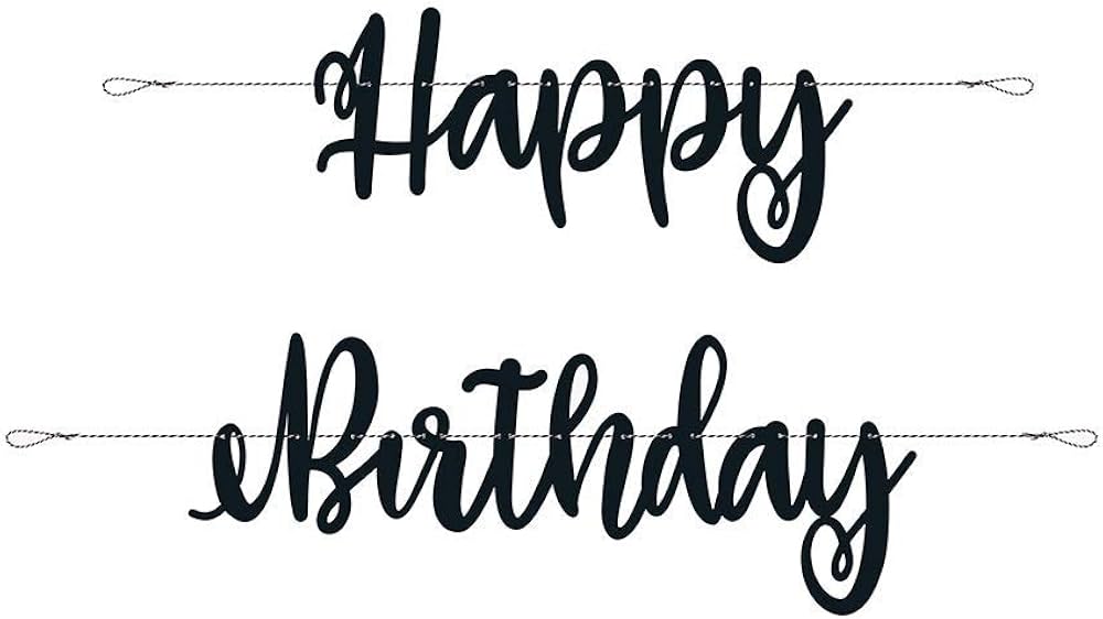 Party Banner Happy Birthday Negro C/1
