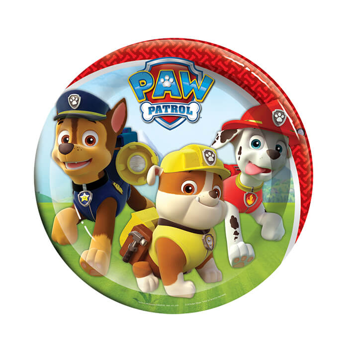 Plato 7" Paw Patrol Niño C/6