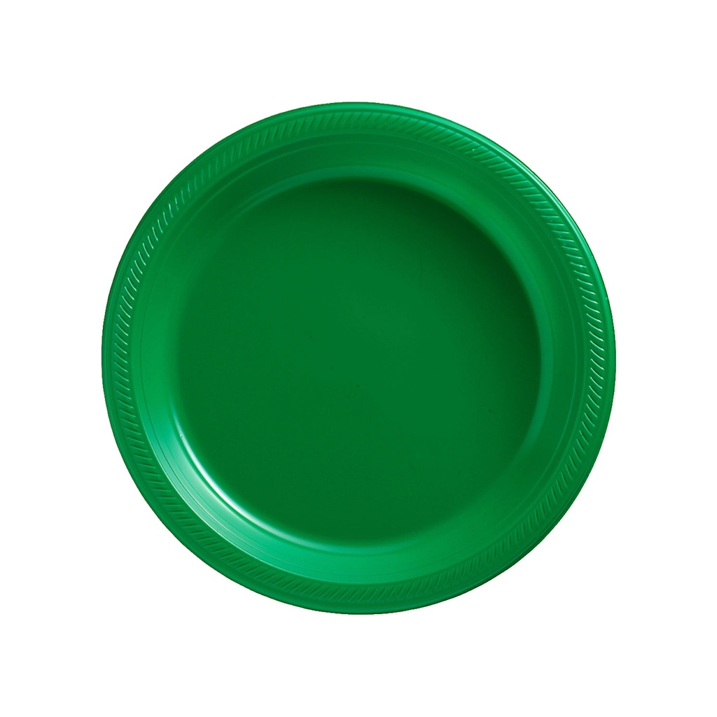 Plato 7" Verde Bandera C/20