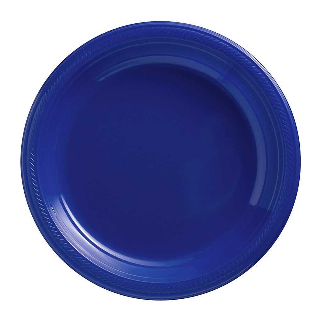 Plato 9" Azul Rey C/20