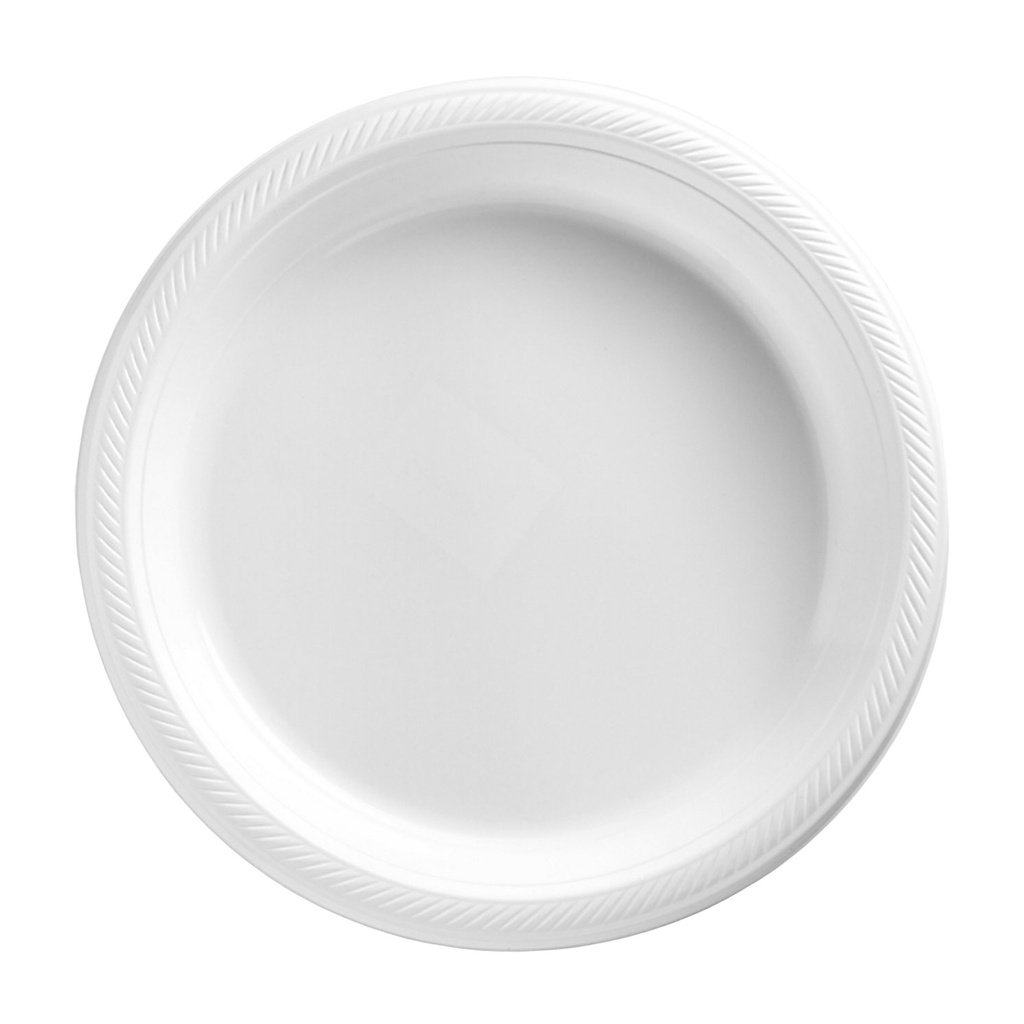 Plato 9" Blanco C/20