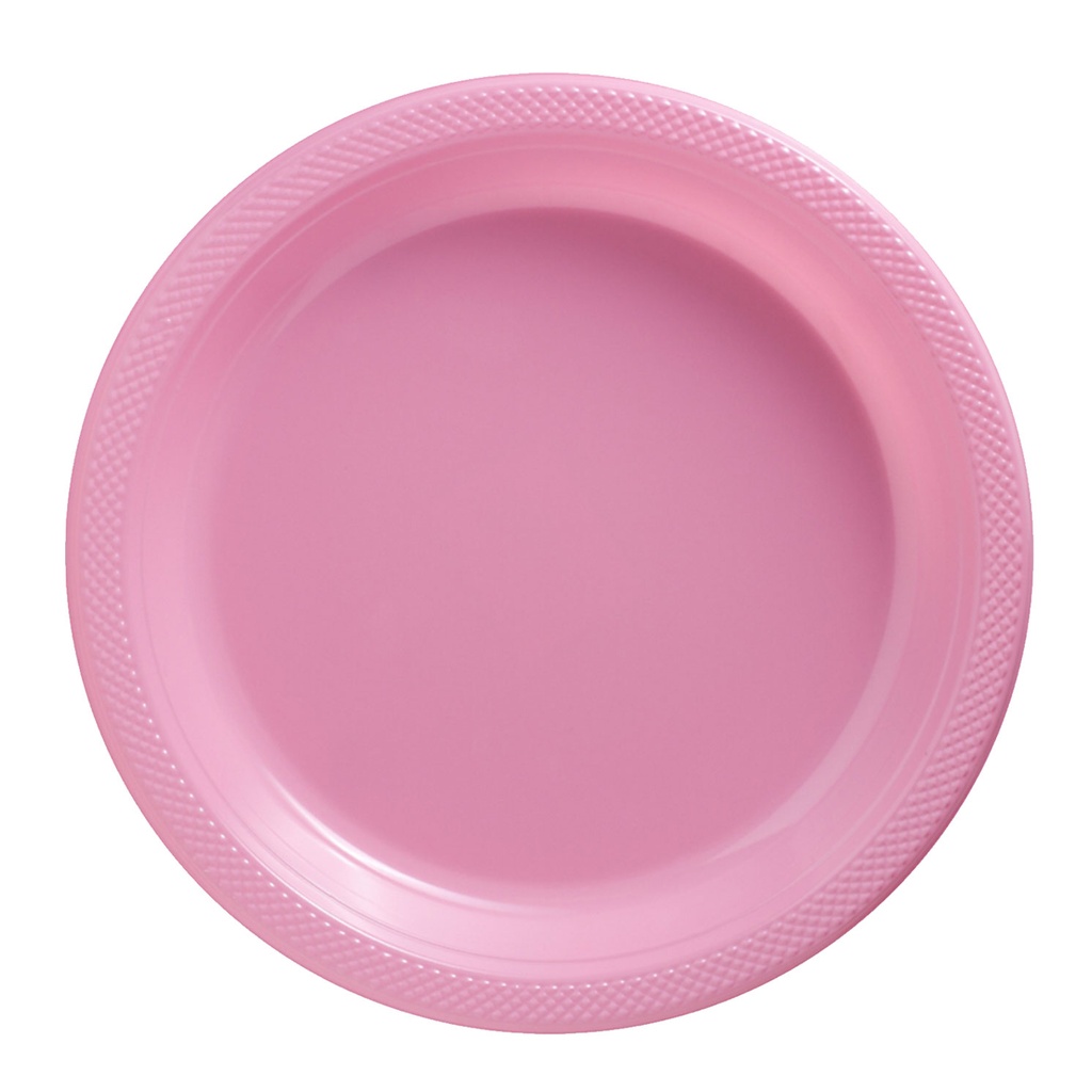 Plato 9" Rosa Bebe C/20