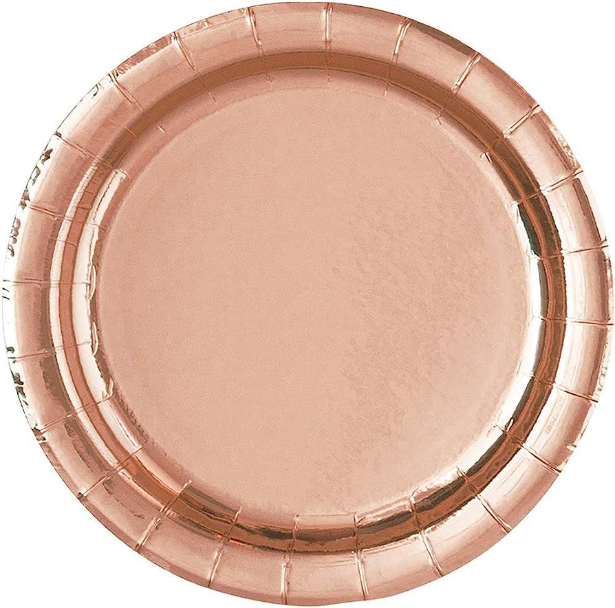 Plato 9" Rose Gold Foil C/8