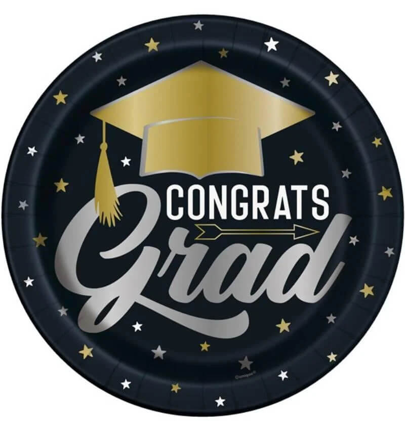 Plato 9" Stars & Caps Graduation C/8