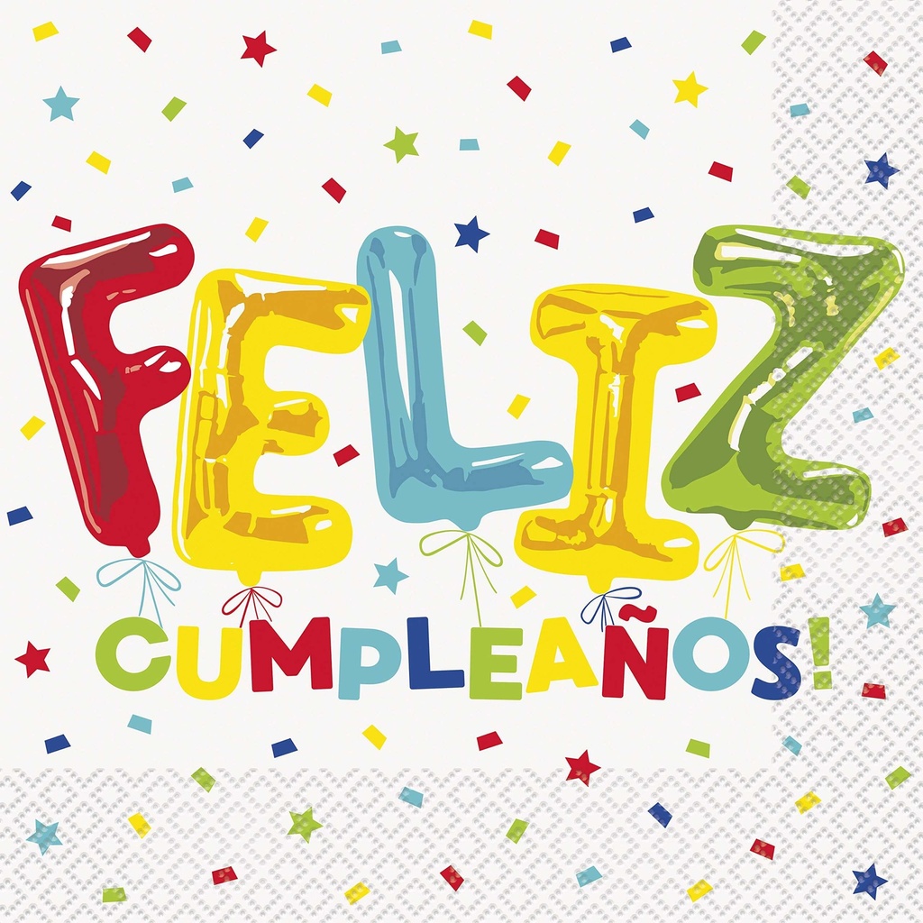 Servilleta G Feliz Cumpleaños C/16