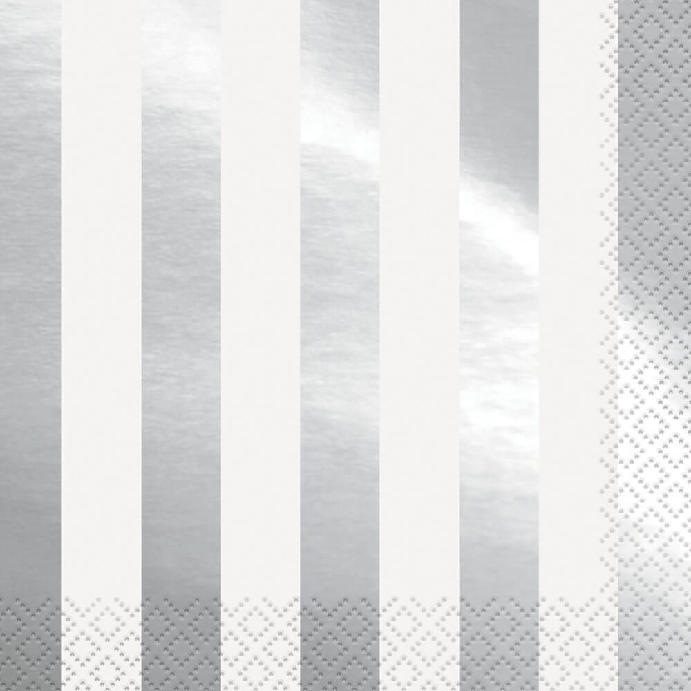 Servilleta G Silver Stripes C/16