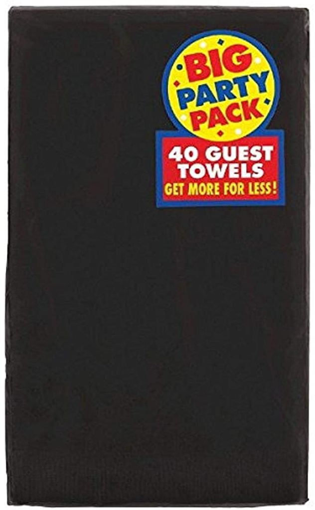Servilleta Rectangular Negro C/40
