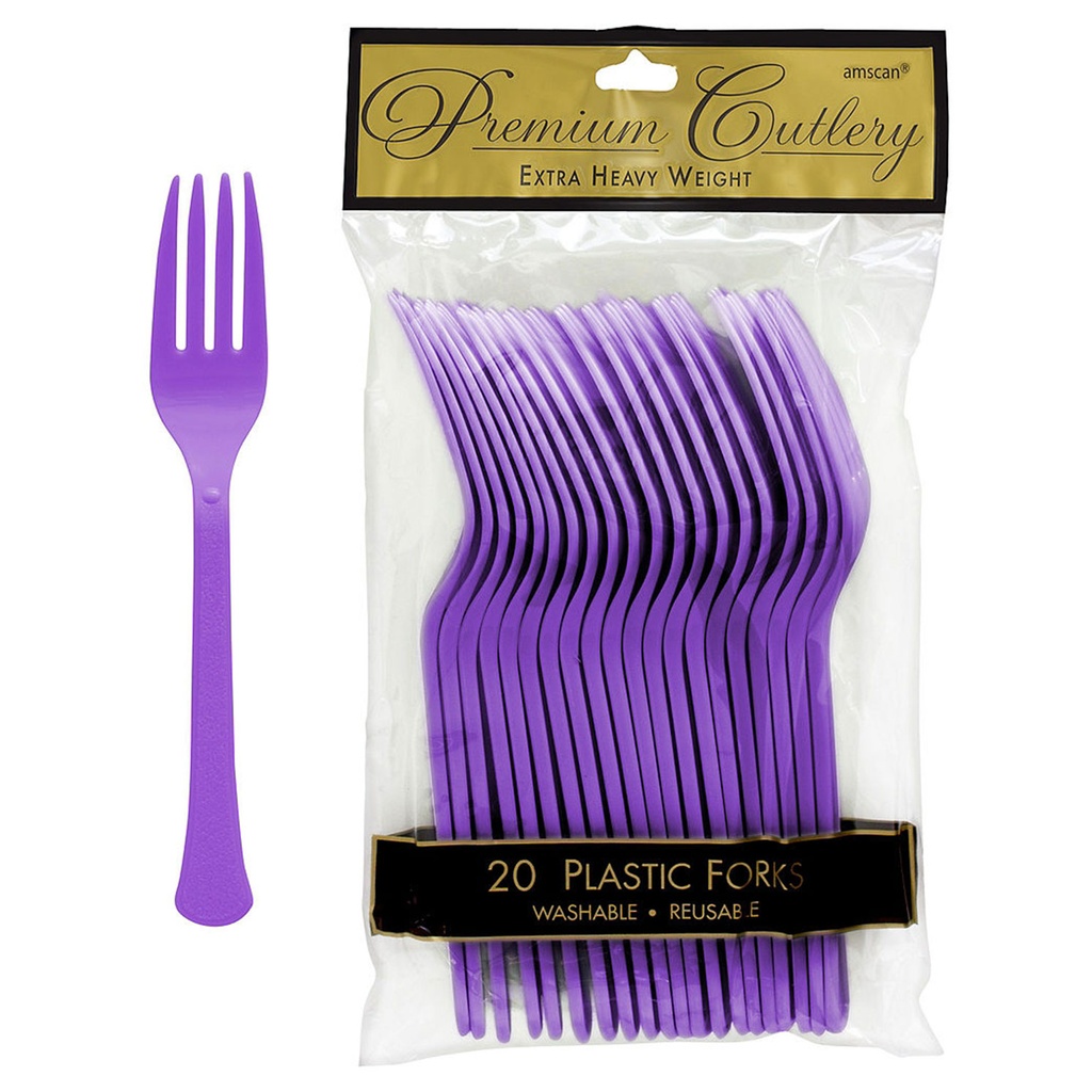 Tenedores Morado C/20