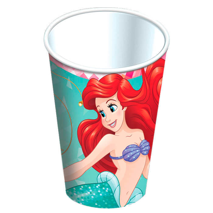 Vaso 9oz La Sirenita C/6