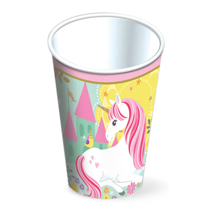 Vaso 9oz Unicornio C/8