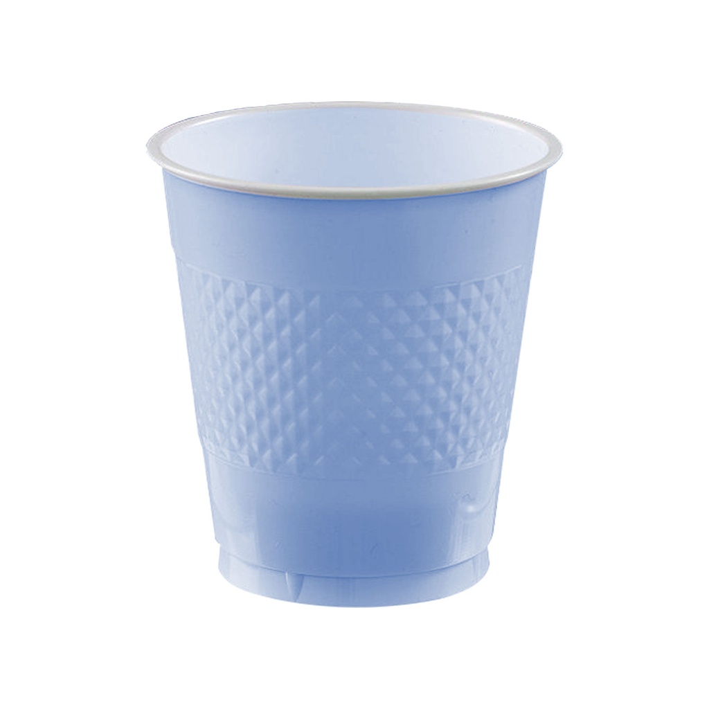 Vaso Plastico 12oz Azul Pastel C/20