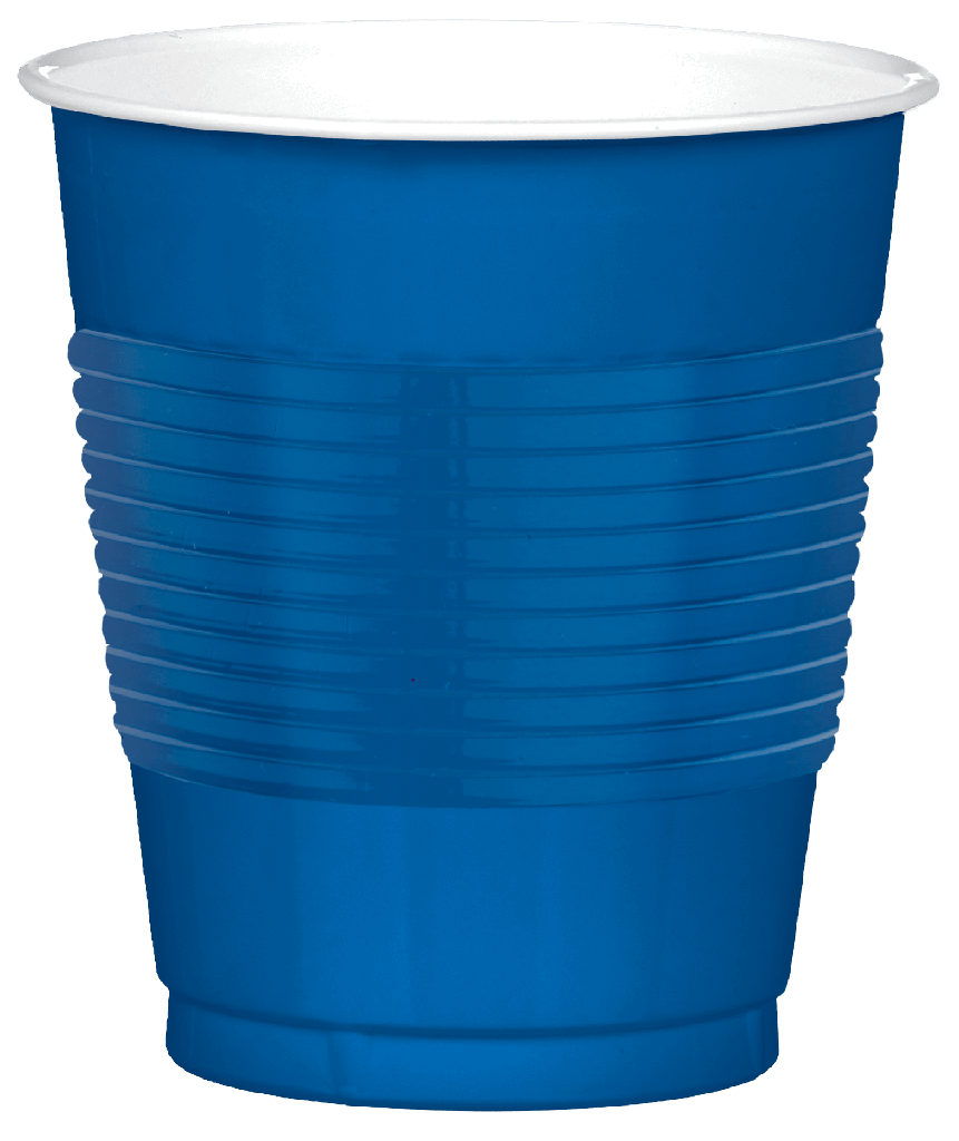 Vaso Plastico 12oz Azul Rey C/20