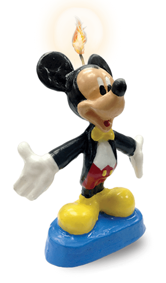 Vela Figura Mickey Mouse C/1