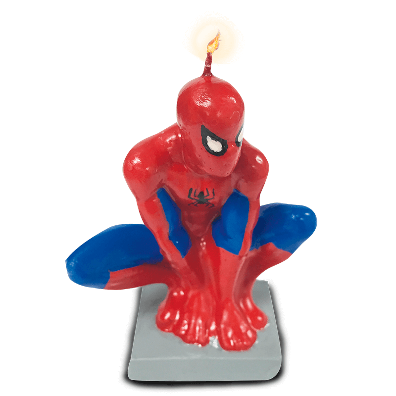 Vela Figura Spiderman Clasico C/1