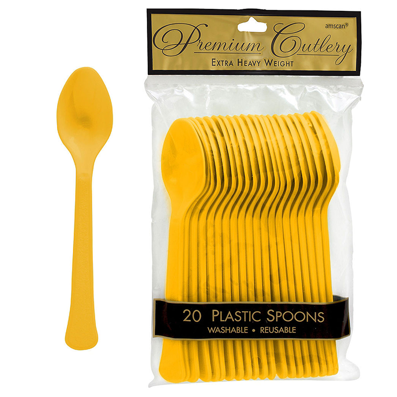 Cucharas Amarillo Tropical C/20