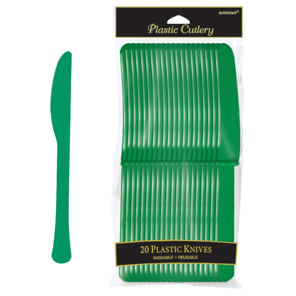 Cuchillos Verde Bandera C/20