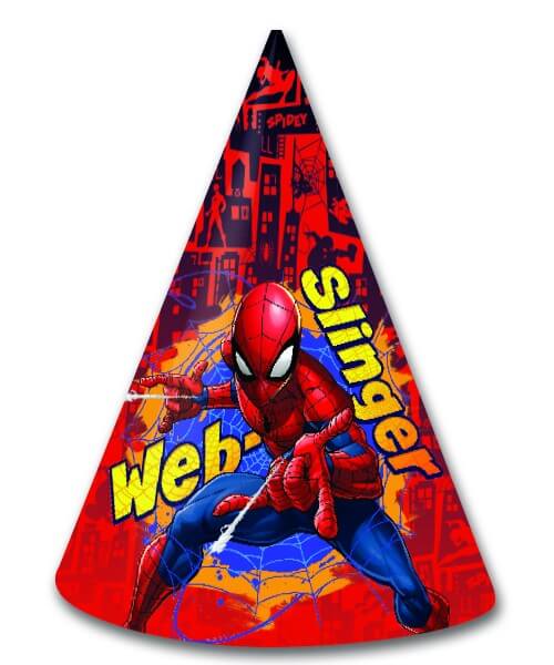 Gorro Fiesta Spider Man C/6