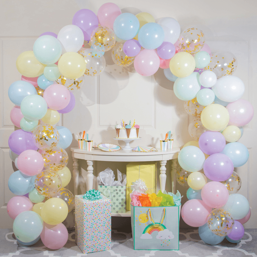 Balloon Garland Colores Pastel C/1