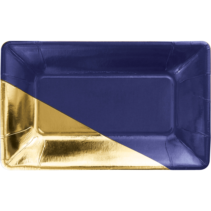 Plato 9" Rectangular Colores C/8