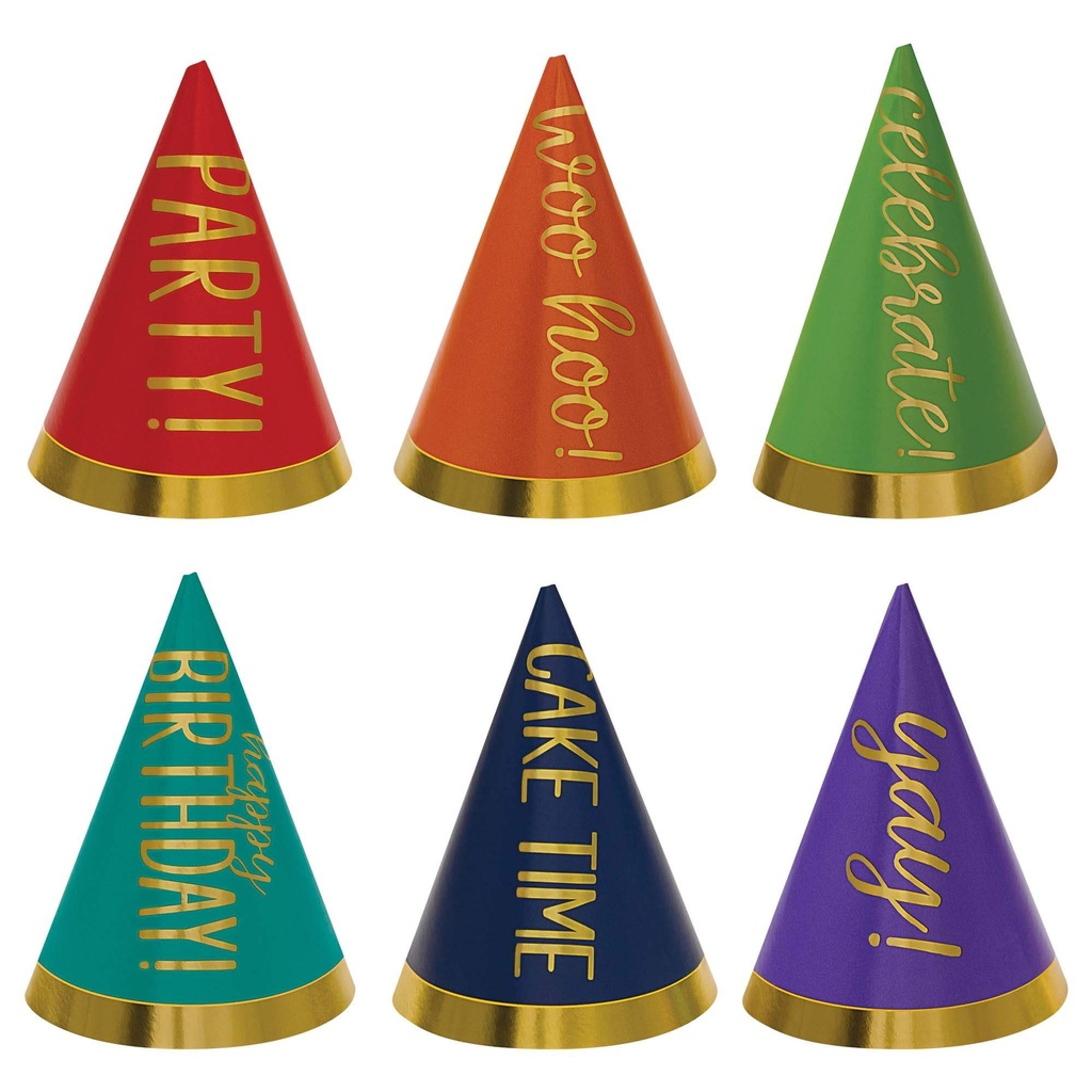 Mini Sombrero Cono Party Foil C/12