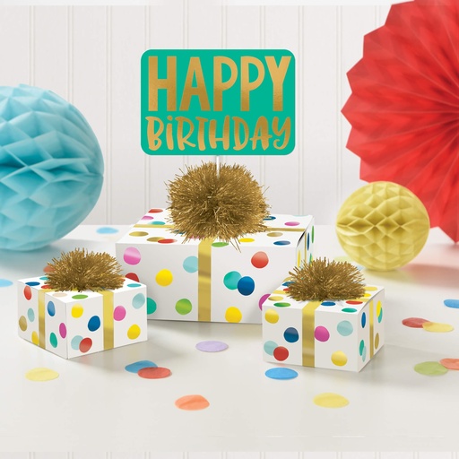 Table Decorating Kit HBD Happy Dots  C/1