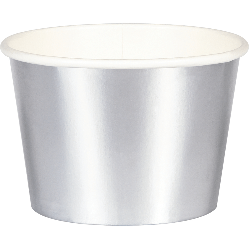 Treat Cups Foil Plata C/8