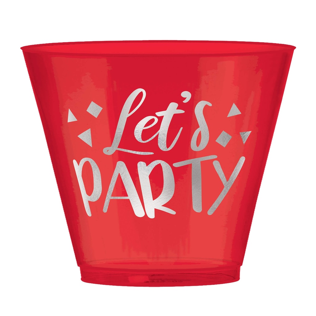 Vaso 9oz Let's Party C/30