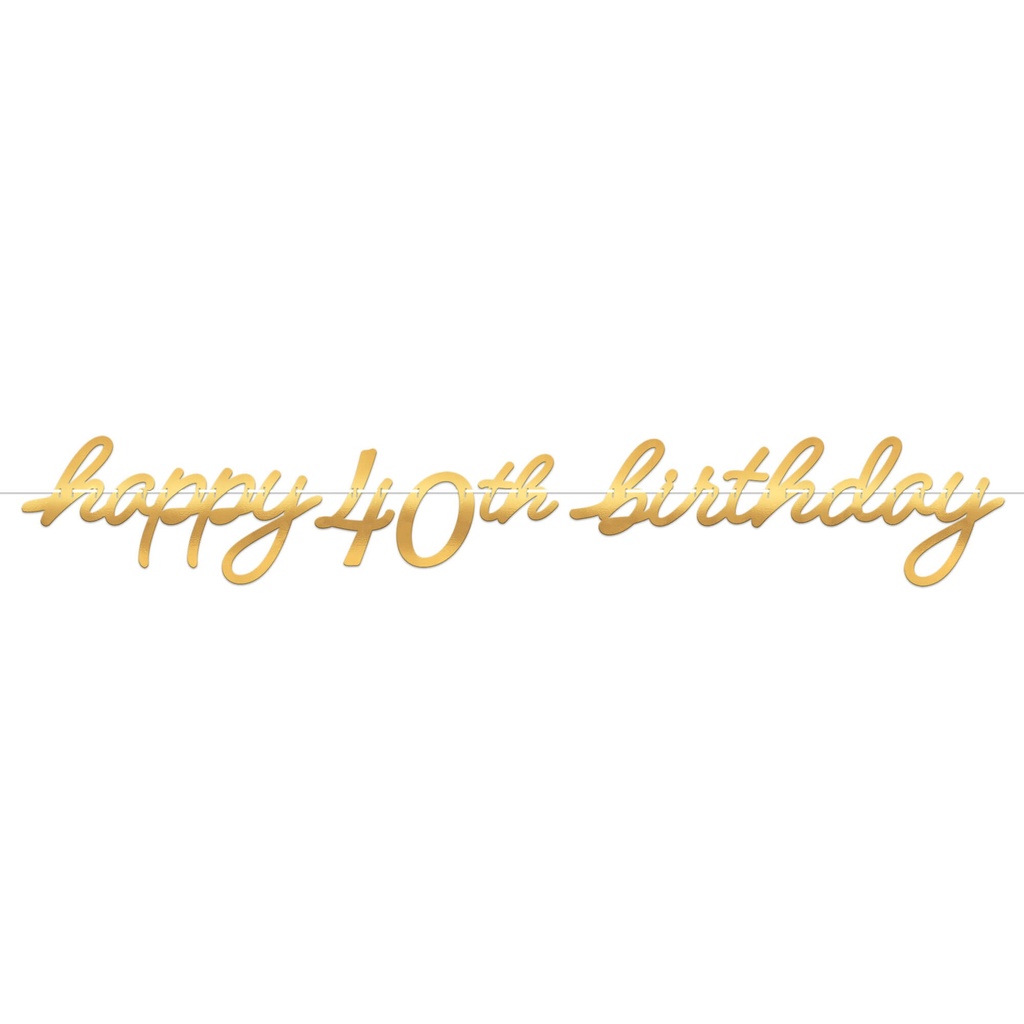 Letter Banner Golden Age Birthday 40 C/1