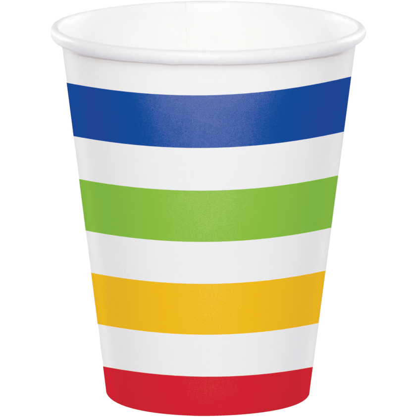 Vaso Multicolor Dots And Stripes C/6