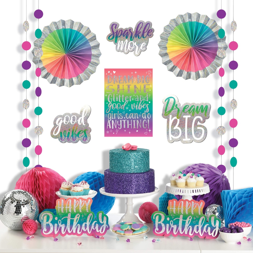 Room Decorating Kit HBD Sparkle C/12