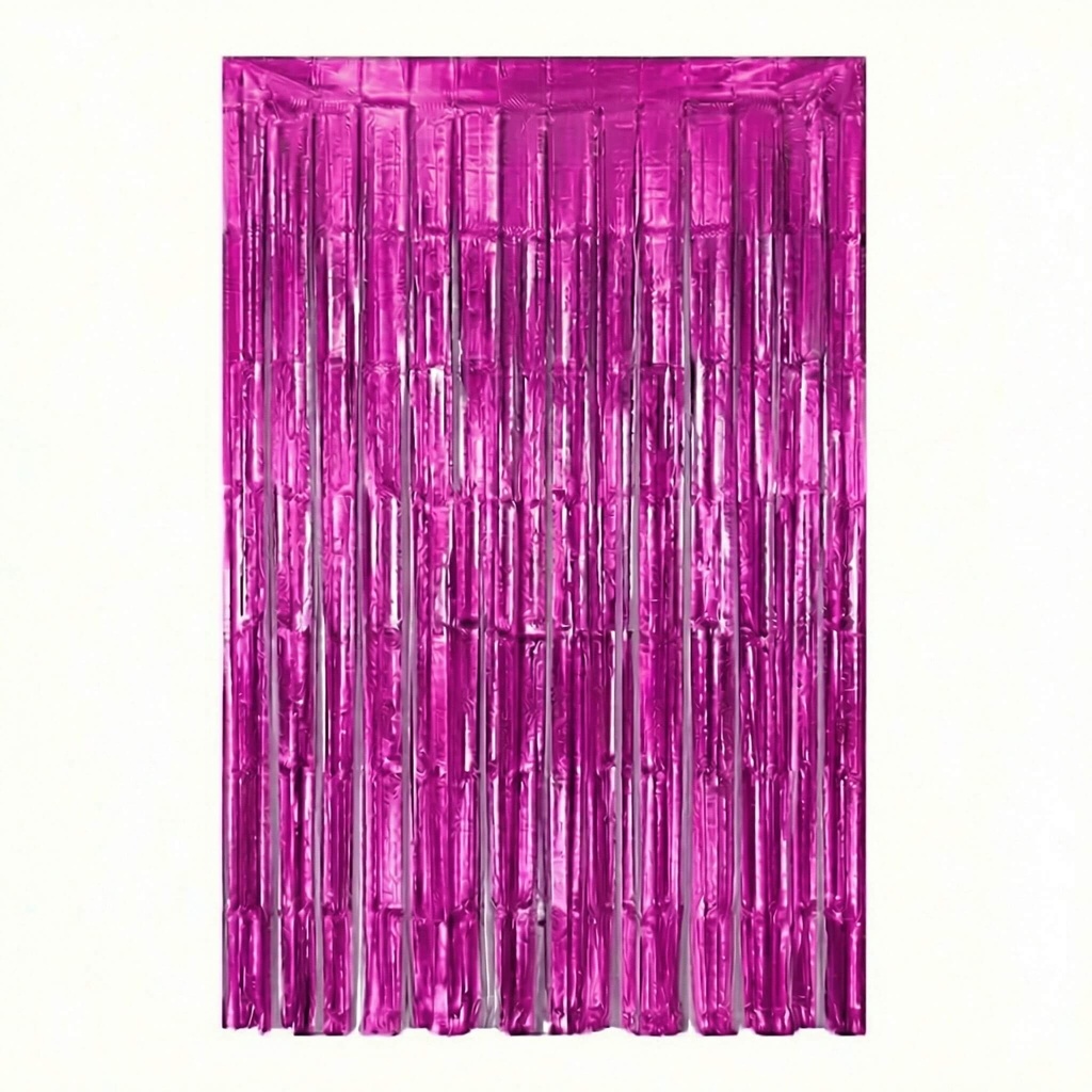 Cortina Metalica Magenta C/1