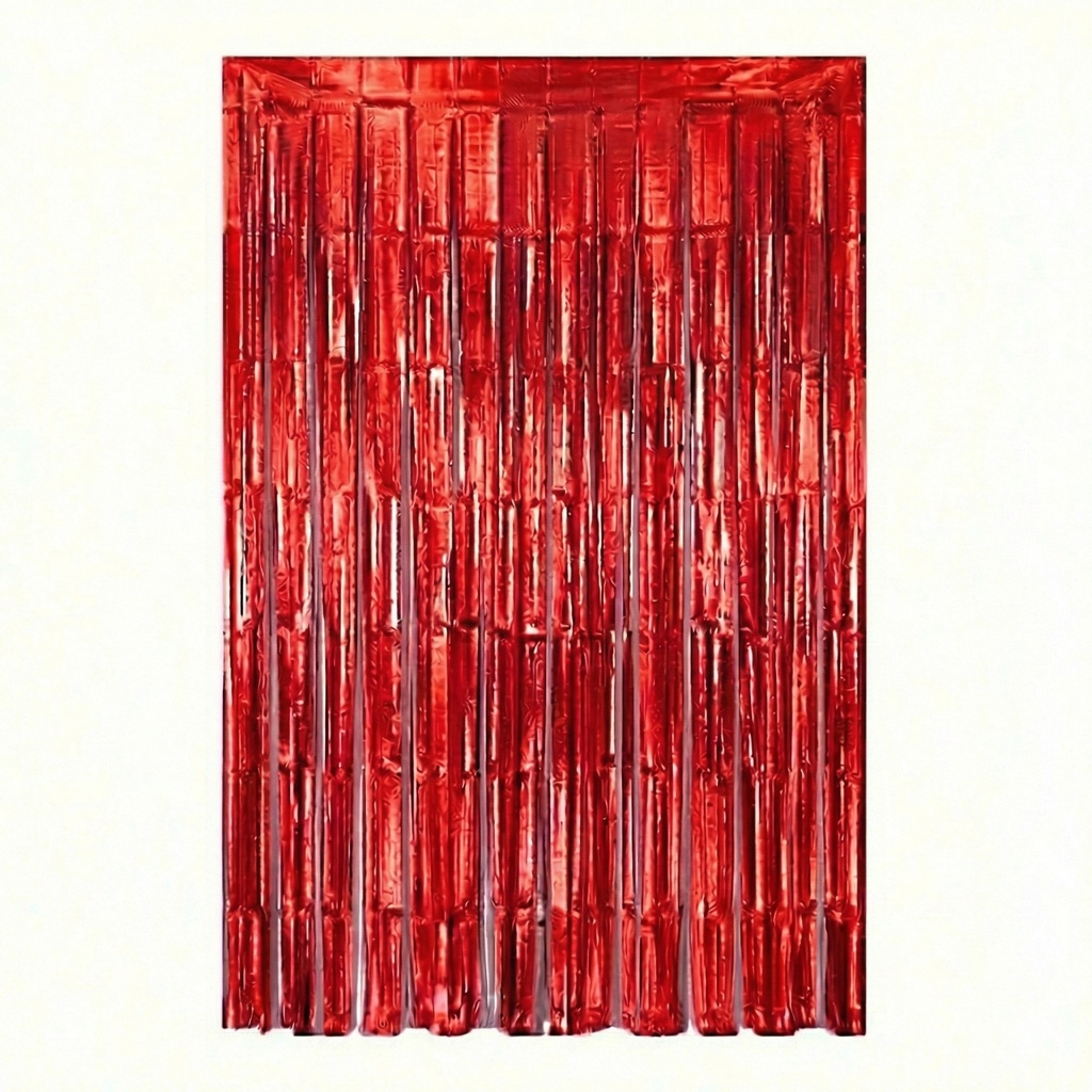 Cortina Metalica Rojo C/1
