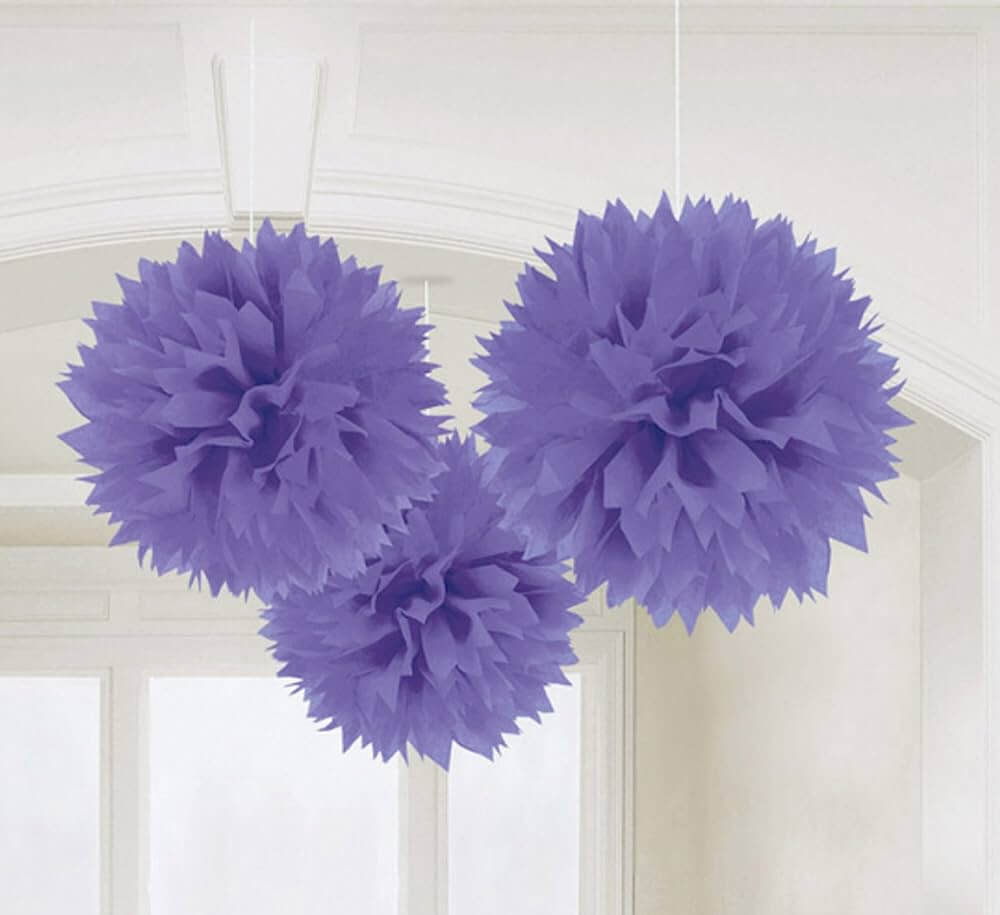 Fluffy Decorations Morado C/3