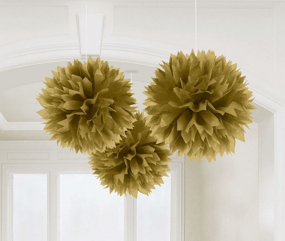 Fluffy Decorations Gold / Oro C/3