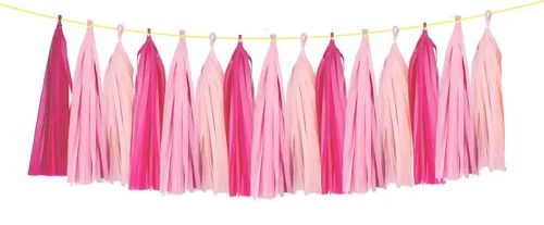 Guirnaldas De Pompones Rosa C/1